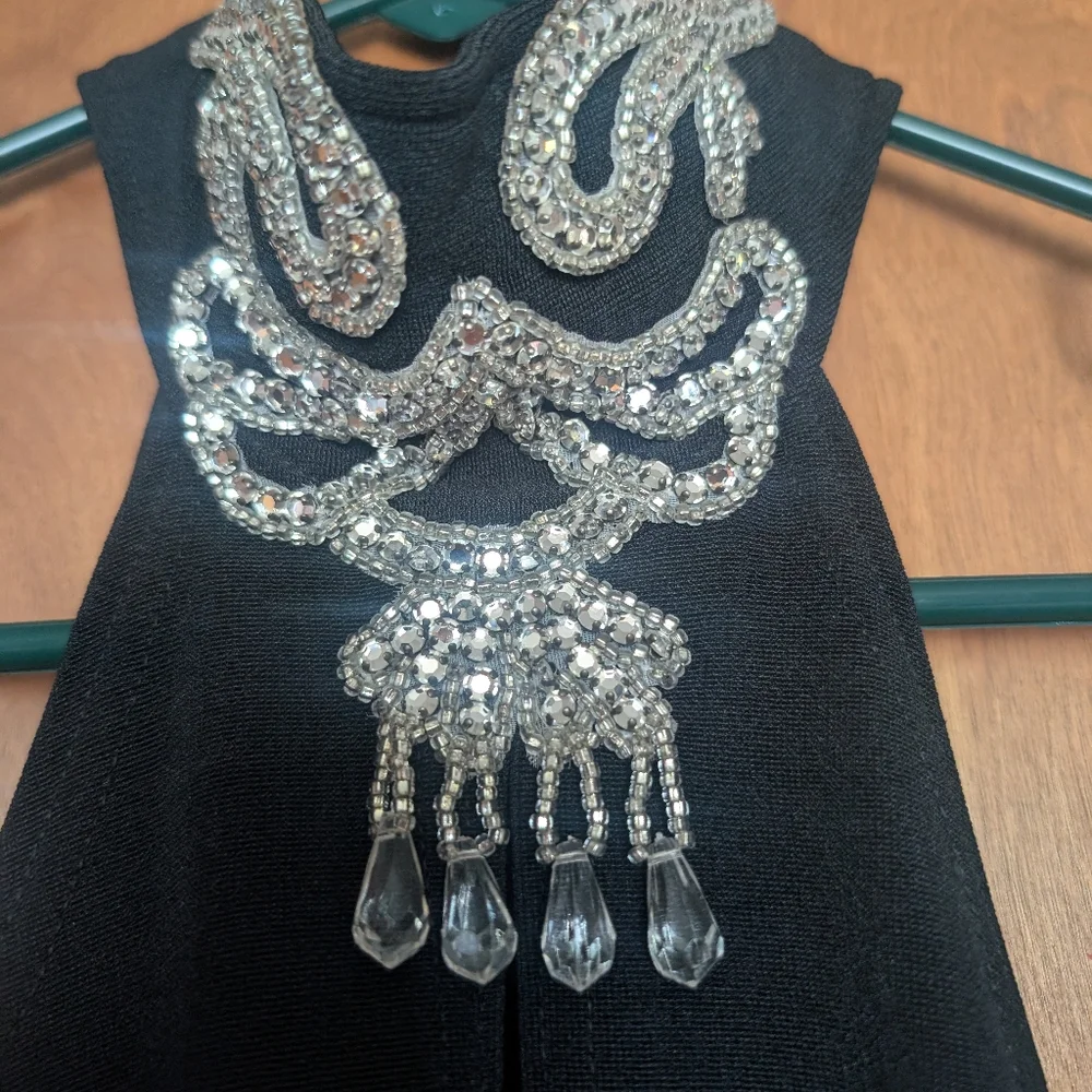 Vintage Lillie Rubin Dana Deatherage Formal Gown Dress Cocktail, Size M‎ Jewels